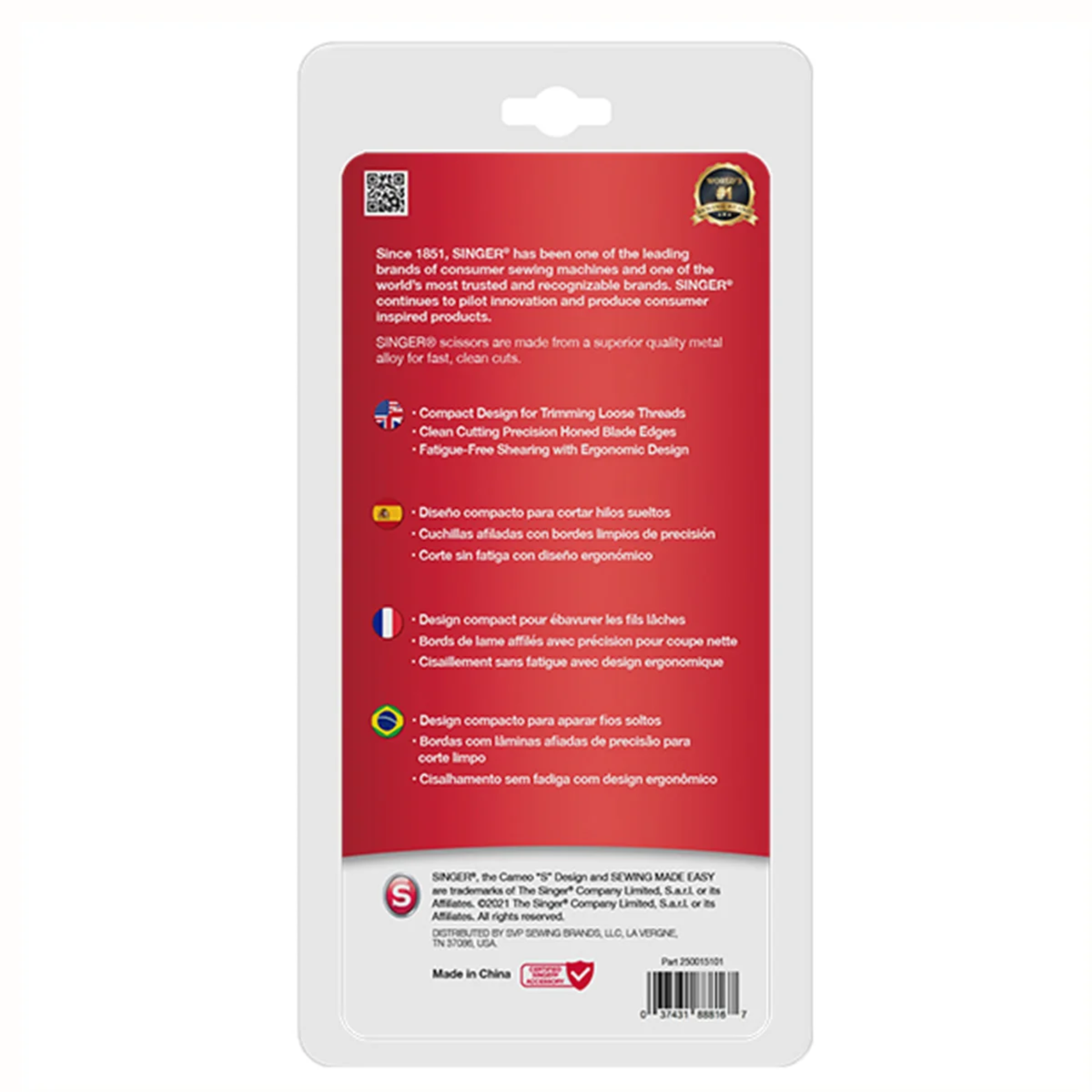 Deshebrador – Tijera para Hilos 4.75″ / 12.1 cm