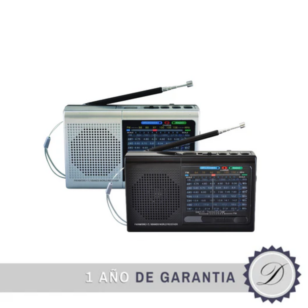 Radio Bluetooth® 9 bandas con AM / FM y SW1-7