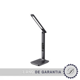 LED Lámpara de escritorio con Qi Inalámbrico Cargador con Alarma Reloj