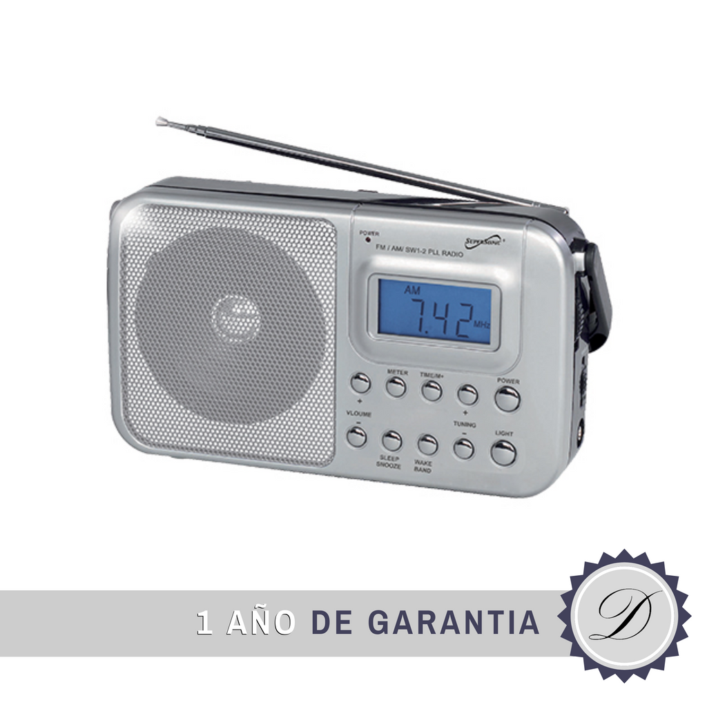 HANNLOMAX HX-137CR – Radio despertador radio PLL AMFM doble alarma pantalla  LED azul de 09 pulgadas color blanco – Yaxa Costa Rica